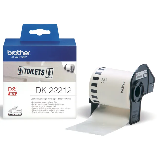 Brother Etiket Brother DK-22212 doorlopend 62mm 1 rol á 15m wit