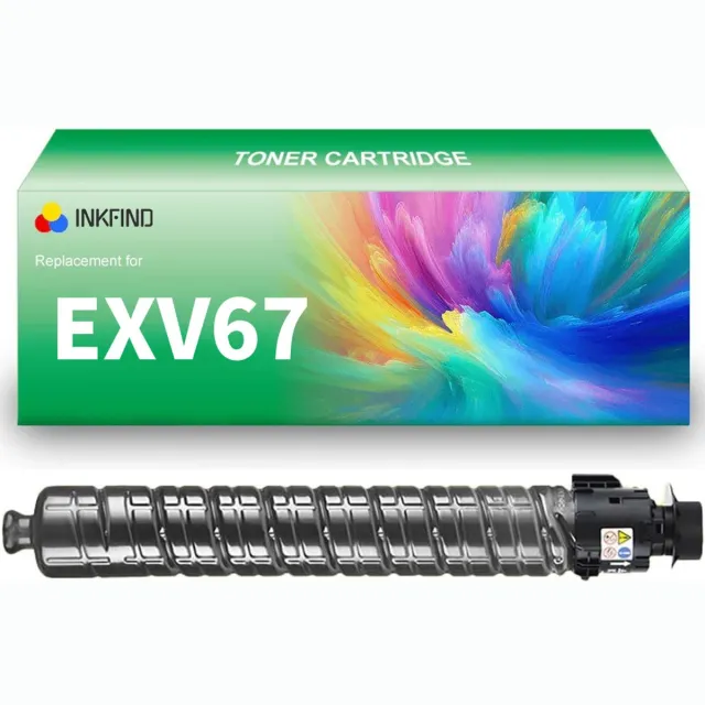 INKFIND EXV67 Zwart tonercartridge (33000 pagina's) compatibel met Canon C-EXV67H EXV67H C-EXV67 EXV67 Zwart geschikt voor Canon imageRUNNER 2925i/2930i/2945i - 1-pack Zwart XL Zwart x 1