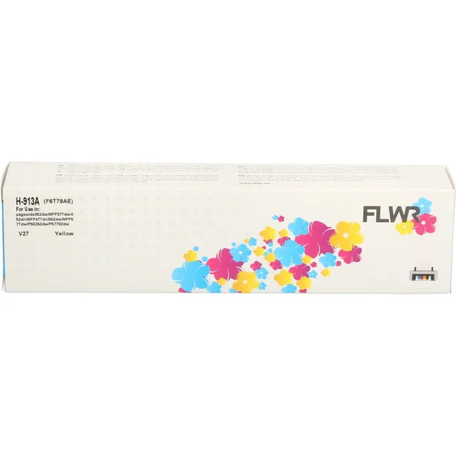 FLWR Cartridges / HP 913A / geel / Geschikt voor HP