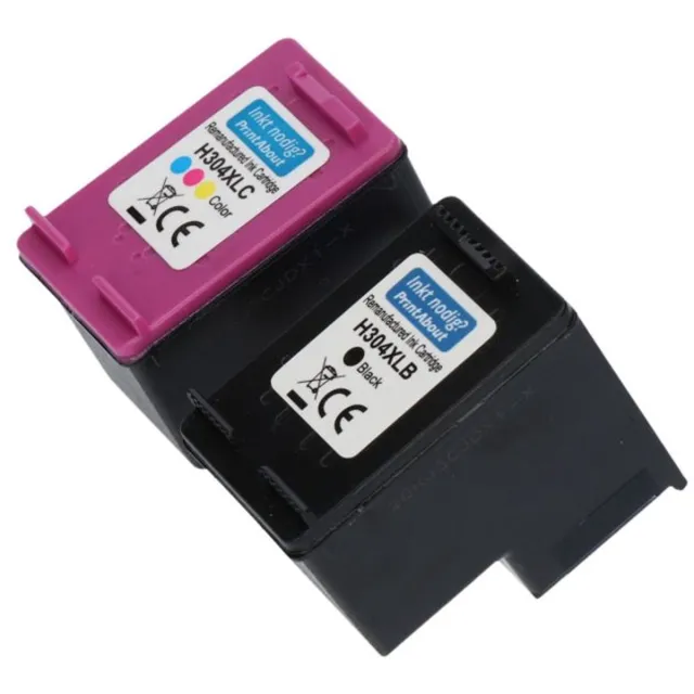 PrintAbout Huismerk HP 304XL (3JB05AE) Inktcartridge Zwart + 3-kleuren Voordeelbundel Hoge capaciteit
