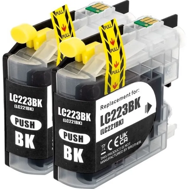 Inktkenners Dual Set Inktcartridge Geschikt voor Brother LC223 - 2x Zwart | Cartridge Geschikt voor MFC J5320DW - J4120DW - J4420DW - J880DW - J480DW - J4620DW - J5620DW - J680DW - J5625DW - J4625DW - J5720DW