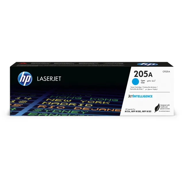 Hp toner 205A, 900 pagina's, OEM CF531A, cyaan