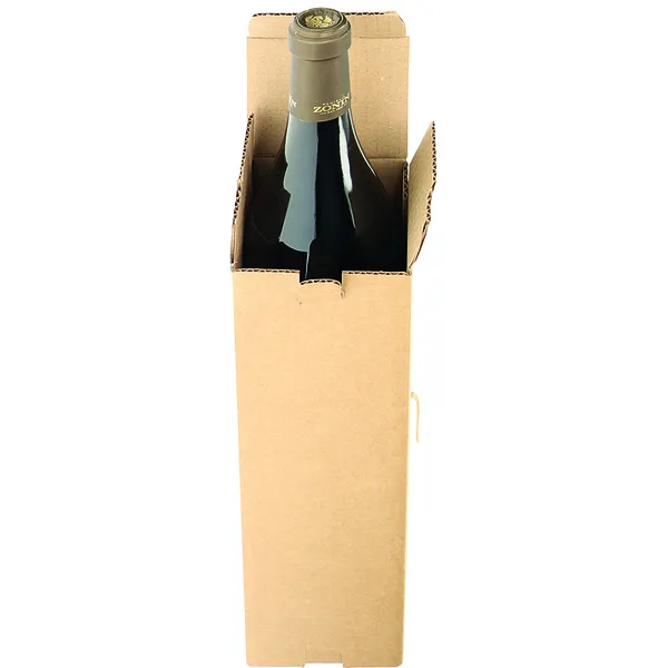 Iezzy Verzenddoos fles IEZZY karton bruin 90x90x360mm