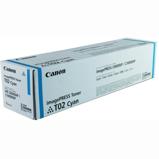 Canon T02 tonercartridge 1 stuk(s) Origineel Cyaan