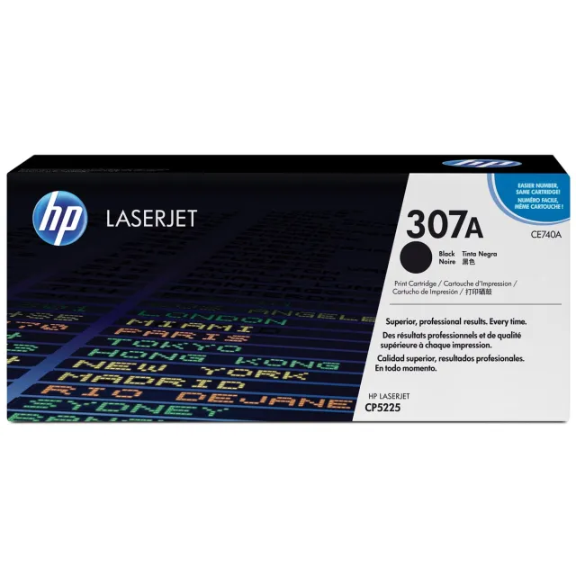 Hp toner 307A, 7 000 pagina's, OEM CE740A, zwart