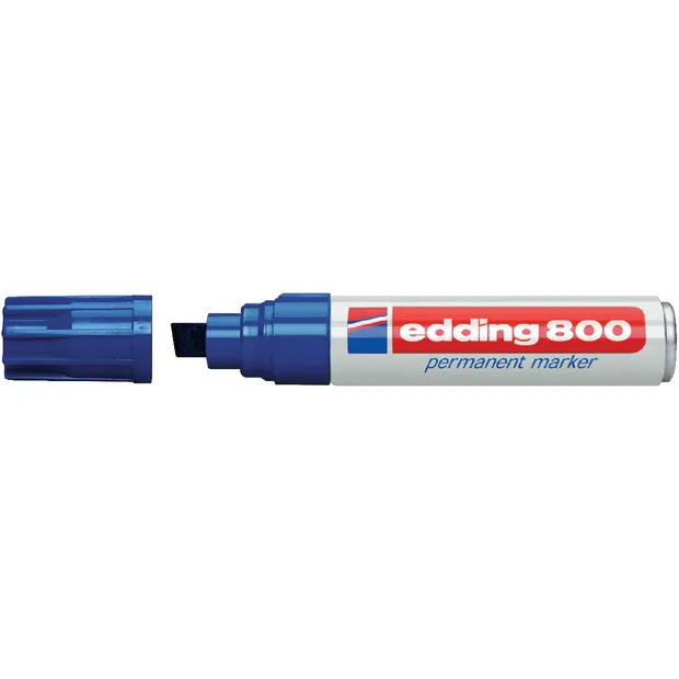 Viltstift edding 800 schuin 4-12mm blauw