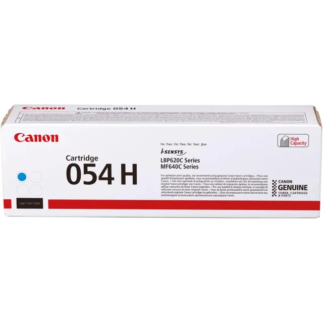 Canon toner 054H, 2.300 pagina's, OEM 3027C002, cyaan