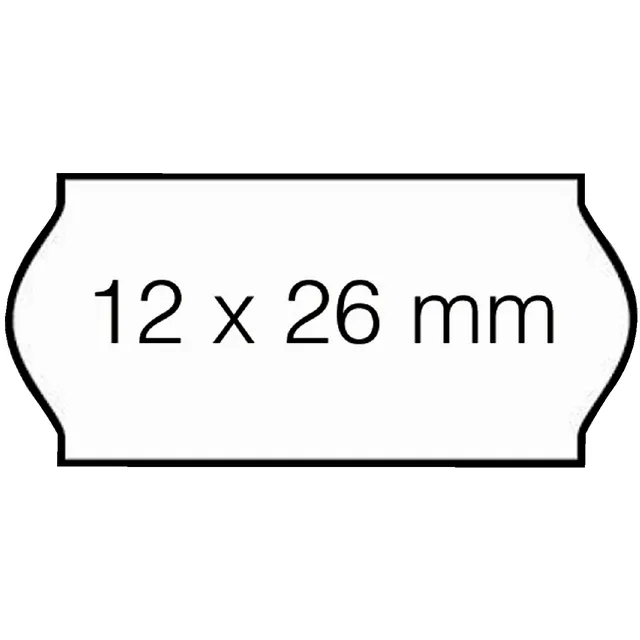 Sato Prijsetiket 12x26mm Sato Samark wit permanent 1500 stuks