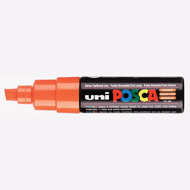Posca Paintmarker Uni POSCA PC8K breed schuin donker oranje
