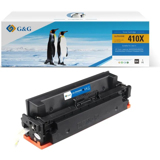 G&G Huismerk Toner Alternatief voor HP 410X (CF410X) - Zwart Hoge Capaciteit