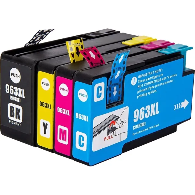 Inktkenners Inktcartridges Geschikt voor HP 963 / 963XL | Multipack van 4 stuks Geschikt voor HP OfficeJet Pro 9010, 9012, 9013, 9014, 9015, 9016, 9018, 9019 Zwart