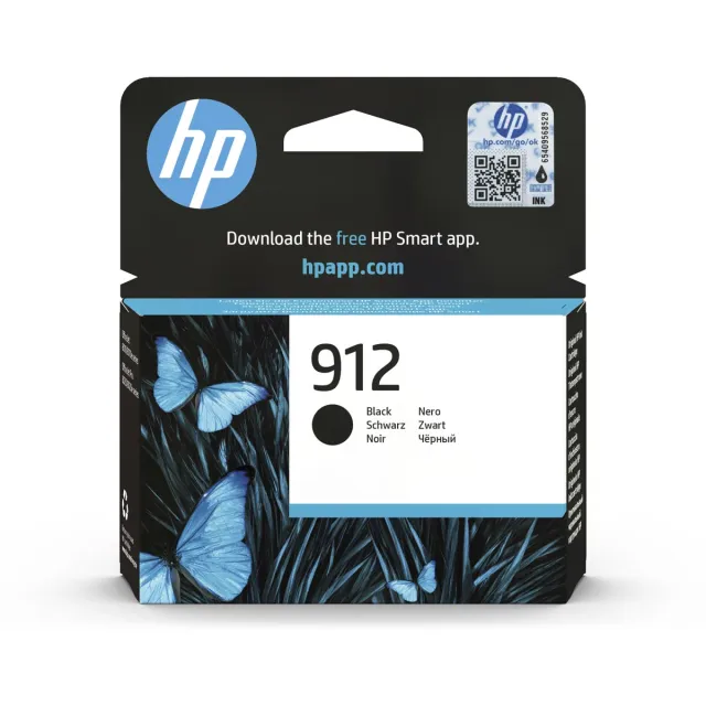 HP inktcartridge 912, 300 pagina's, OEM 3YL80AE, zwart
