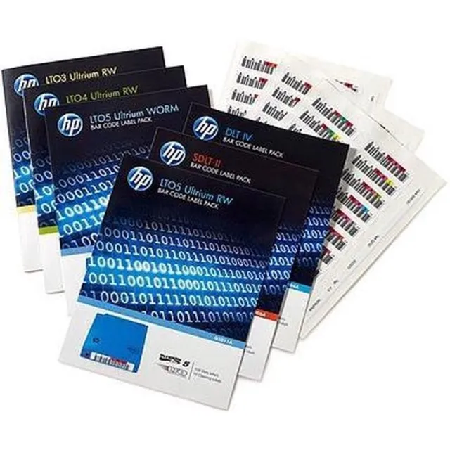 HP HPE LTO6 Ultrium Barcode Label RW (100+10) Q2013A Kleurloos