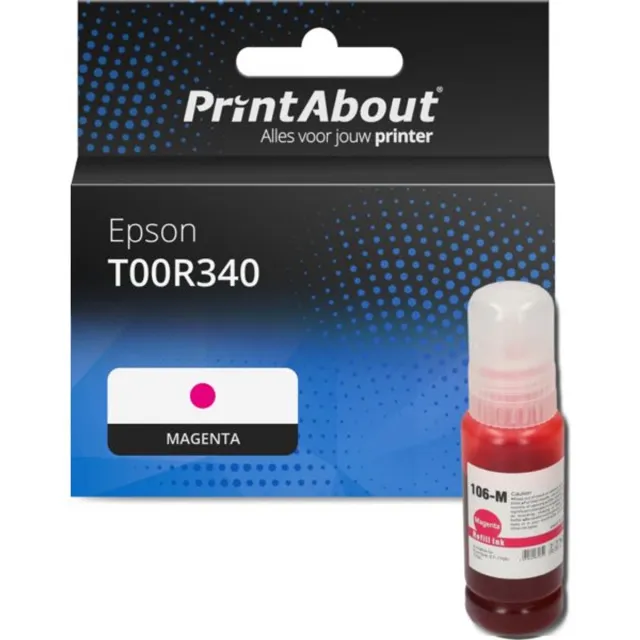 PrintAbout Huismerk Epson T00R340 Inktcartridge Magenta