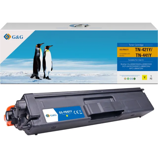 G&G TN421 Toner Compatibel met Brother TN-421 Tonercartridge geel 1 stuk(s) Huismerk