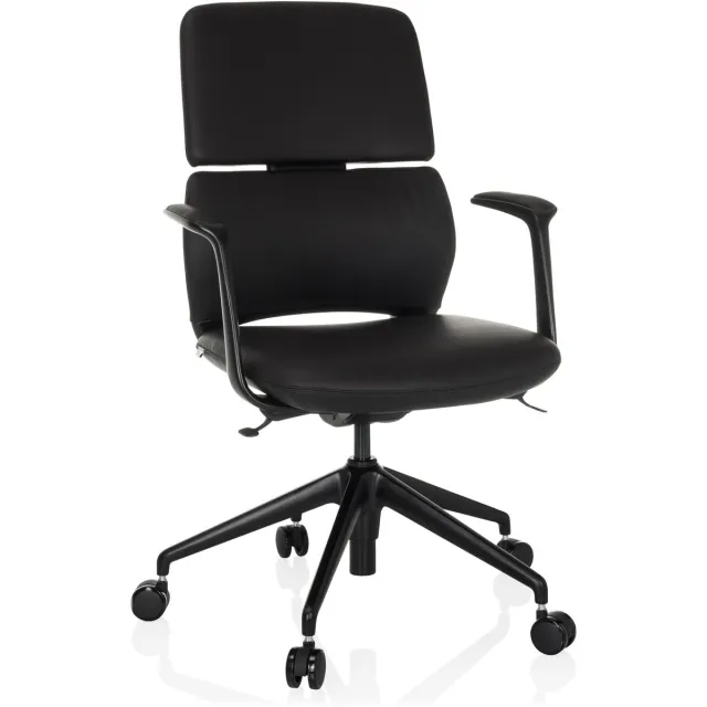hjh office Directiestoel / bureaustoel ATMOS DESIGNER leder zwart hjh OFFICE