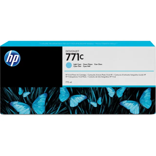 HP 771C - Inktcartridge / Licht Cyaan / 775 ml (B6Y12A)