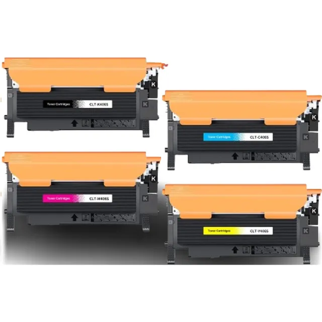 Inktkenners Toner Geschikt voor Samsung CLT-406S / CLT-P406 | Multipack van 4 stuks Geschikt voor Samsung CLP-365 - CLX-3305 - Xpress SL-C460W