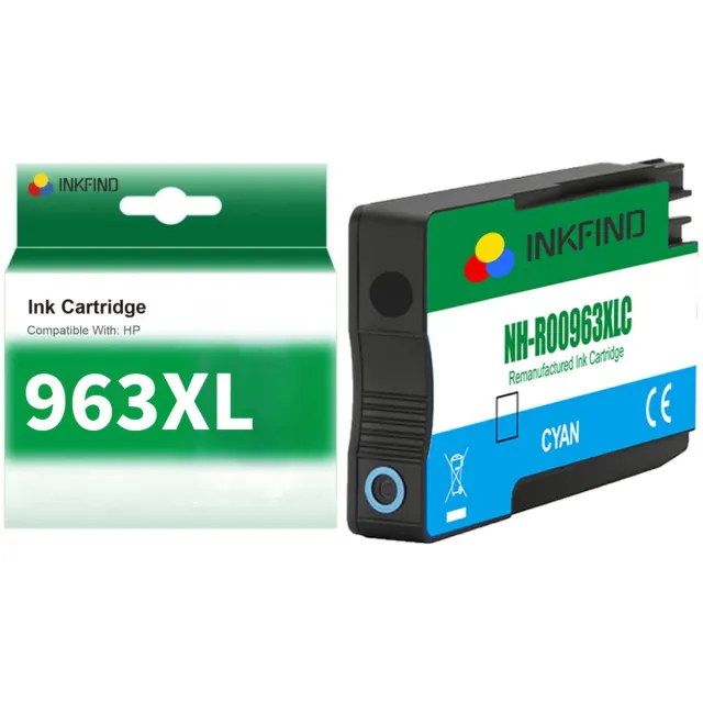 INKFIND 963XL Magenta Inktcartridge compatibel met HP963 HP963XL HP 963 HP 963XL 3JA28AE voor HP OfficeJet Pro 9010, 9014, 9012, 9020, 9025, 9015, 9016, 9019, 9022, 9018 Hoge Capaciteit - 1-pack Magenta Magenta x 1
