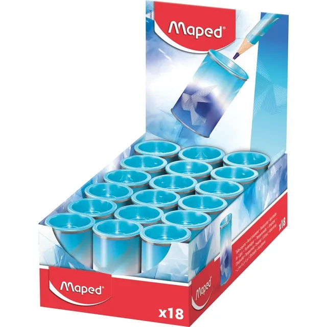 Maped Puntenslijper Maped Arctic Vibes 1-gaats display a 18 stuks blauw
