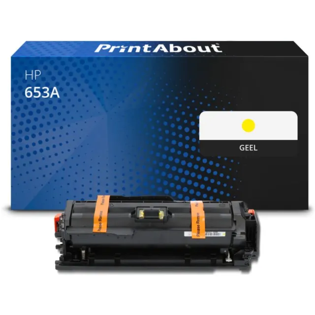 PrintAbout huismerk Toner 653A (CF322A) Geel Geschikt voor HP