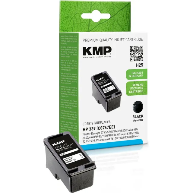 KMP Inkt vervangt HP 339 Compatibel Zwart H25 1023,4339
