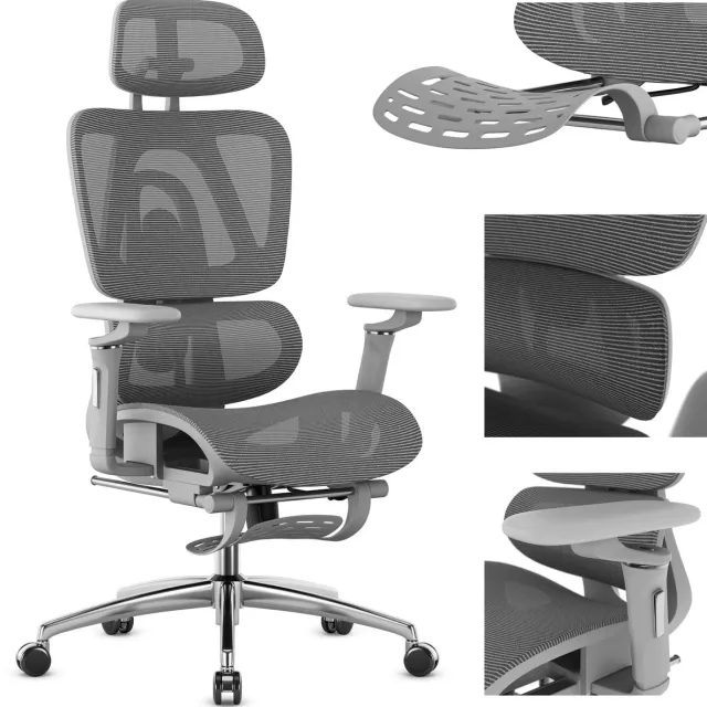 Mark Adler Expert 7.9 Ergonomische Bureaustoel - Netstof Mesh - Grijs