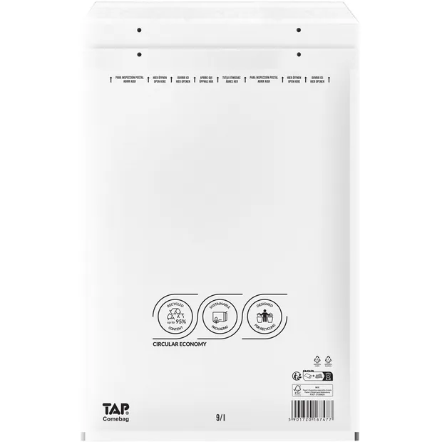 TAP Envelop TAP Comebag luchtkussen nr19 320x455mm 100 stuks