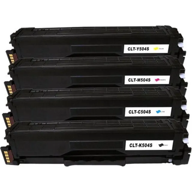 Inktkenners Toners Geschikt voor Samsung CLT-504S / CLT-P504 | Multipack 4 Kleuren Geschikt voor Samsung CLP-415N - CLP-415NW - CLX-4195FN - CLX-4195FW - Samsung Xpress SL-C1810W - SL-C1860FW - P504C zwart, cyaan, magenta, geel
