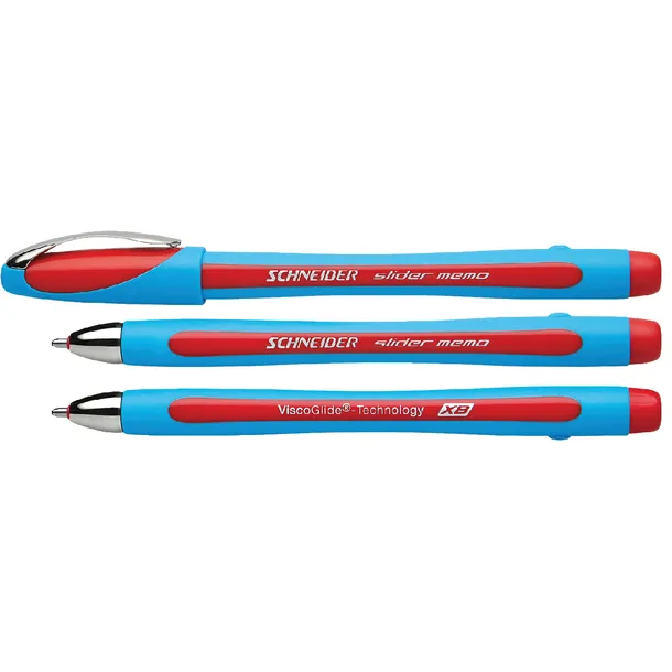 Balpen Schneider Slider Memo extra breed rood