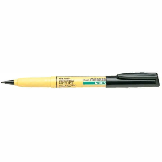 Pentel Textielmarker Pentel NM10 rond 1mm zwart