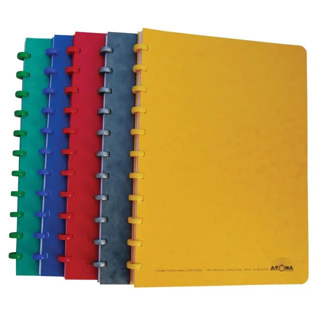 Atoma Classic schrift, ft A4, 144 bladzijden, commercieel geruit, geassorteerde kleuren