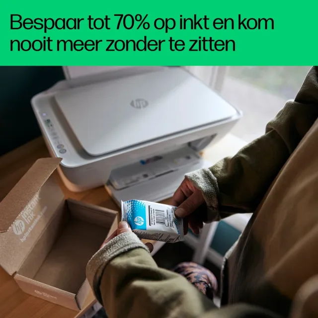 Hp DeskJet 2822e - All-in-One Printer - Geschikt voor Instant Ink - Blue Breeze Wit