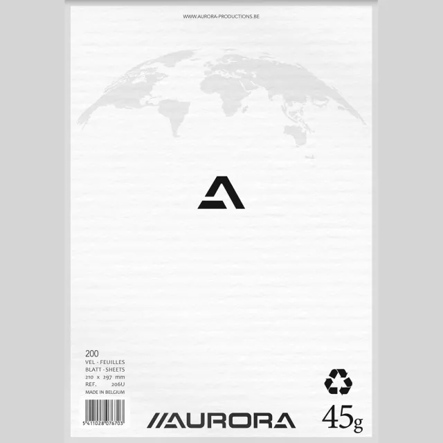 Aurora Kladblok ft A4, effen