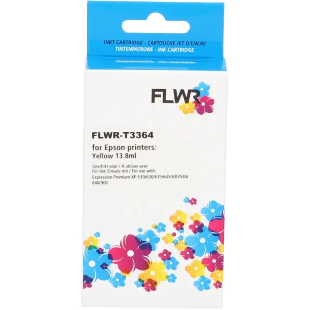 FLWR Epson 33XL (T3364) geel (Huismerk (compatible))