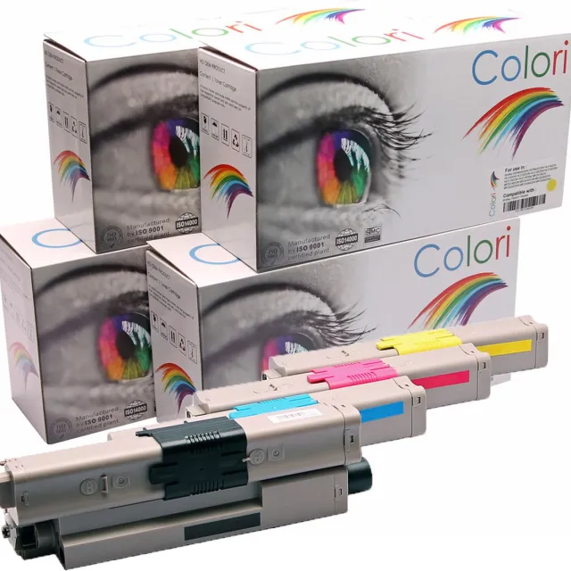 Colori Set 4x Colori huismerk toner geschikt voor Oki C301 C321 MC332 MC342 C301DN C321DN MC332DN MC342DN MC342DNW C 301 C 321 MC 332 MC 342 C 301DN C 321DN MC 332DN MC 342DN MC 342DNW Set 4 kleuren