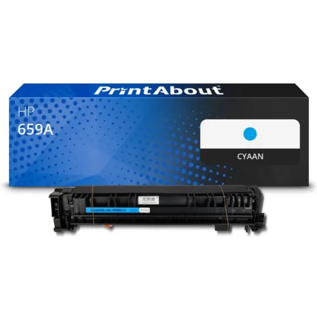 PrintAbout Huismerk HP 659A (W2011A) Toner Cyaan