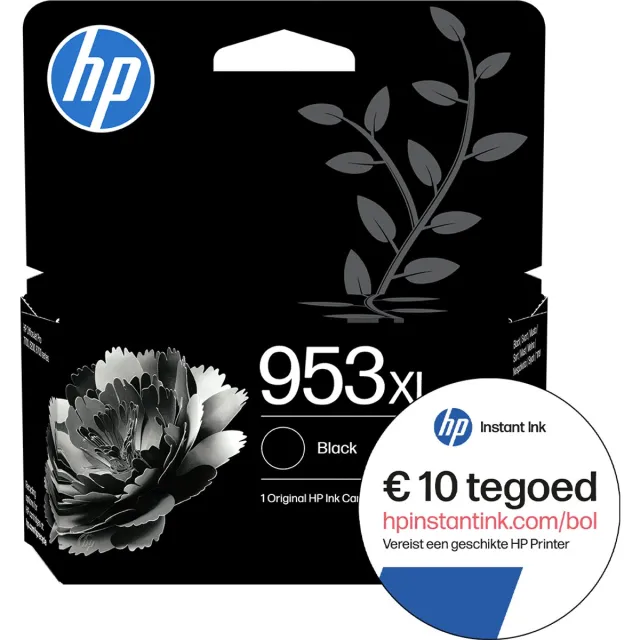 HP 953XL - Inktcartridge - Origineel - Zwart + Instant Ink tegoed