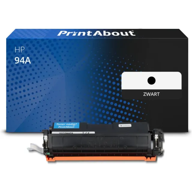 PrintAbout huismerk Toner 94A (CF294A) Zwart Geschikt voor HP