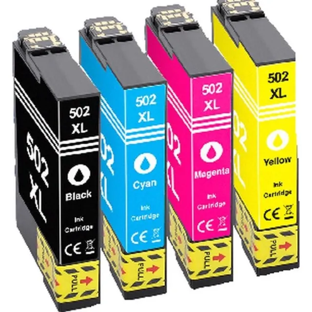 Inktkeuze 502XL Multipack Huismerk Inkt Cartridges | Compatible met Epson 502XL Multipack | Geschikt voor Epson Expression Home XP 5100, Home XP 5105, Home XP 5150, Home XP 5155 | Epson Workforce WF 2860 DWF, Workforce WF 2865 DWF, Workforce WF 2880 DWF Zwart, Geel, Magenta, Cyaan, Zwart