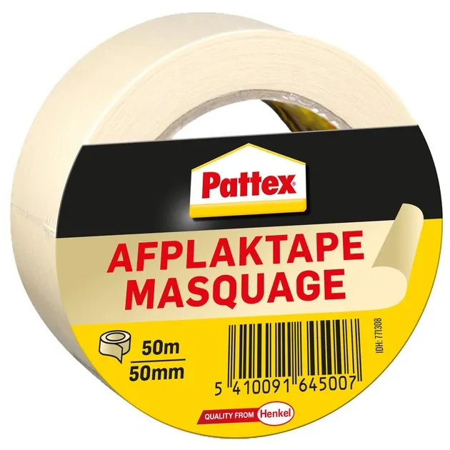 Pattex Afplaktape Pattex 50mmx50m creme