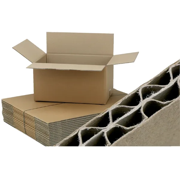 Cleverpack Amerikaanse vouwdoos CleverPack 586x386x386mm BC-golf bruin 5 stuks