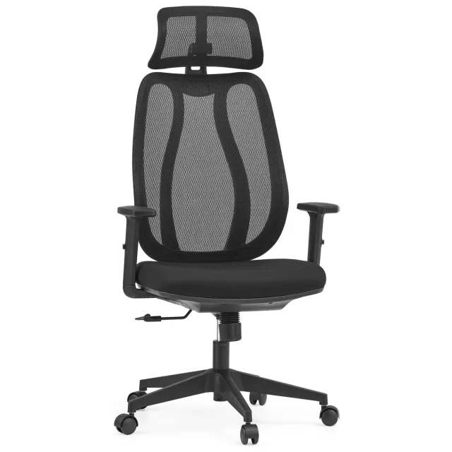 hjh office Bureaustoel / draaistoel Filaro met gaas / stof zwart hjh OFFICE