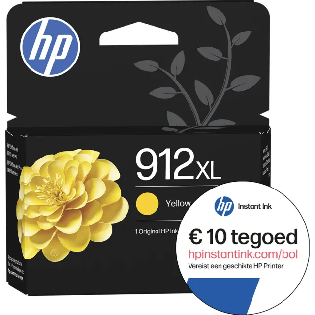 HP 912XL - Inktcartridge - Origineel - Hoge capaciteit - Geel + Instant Ink tegoed