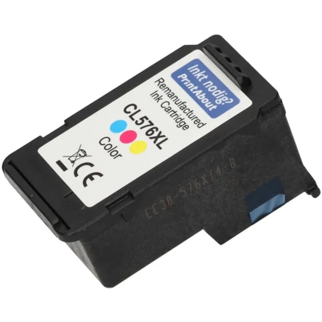 PrintAbout huismerk Inktcartridge CL-576XL 3-kleuren Hoge capaciteit geschikt voor Canon