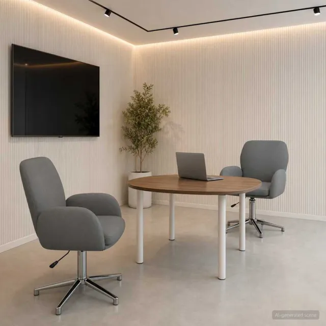 vidaXL Draaiende Bureaustoelen 2 st Stof 54 x 58 x 90 cm Donkergrijs