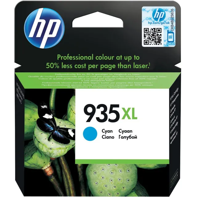 Hp inktcartridge 935XL, 825 pagina's, OEM C2P24AE, cyaan