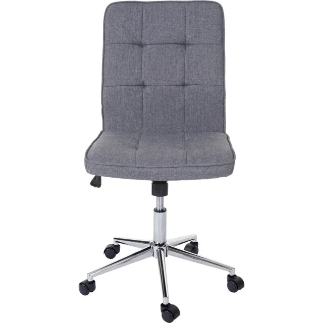 Cosmo Casa Bureaustoel - Draaiende Bureau Stoel, Werkkruk, Stof - Grijs