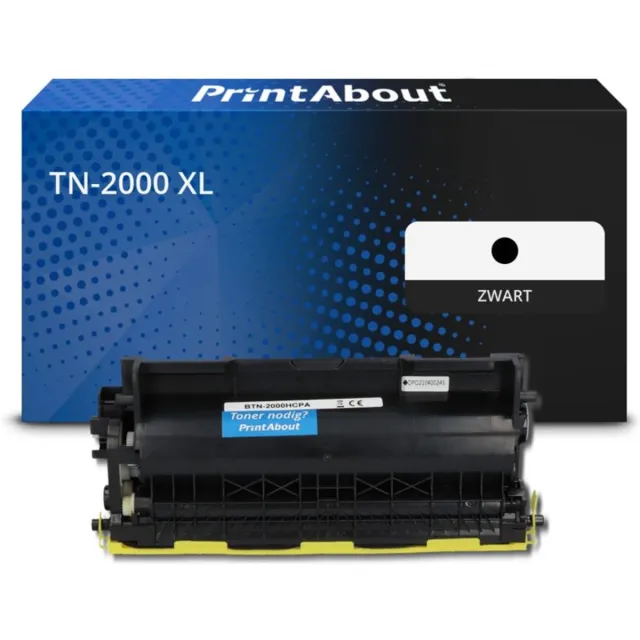 PrintAbout Brother TN-2000 toner zwart Huismerk