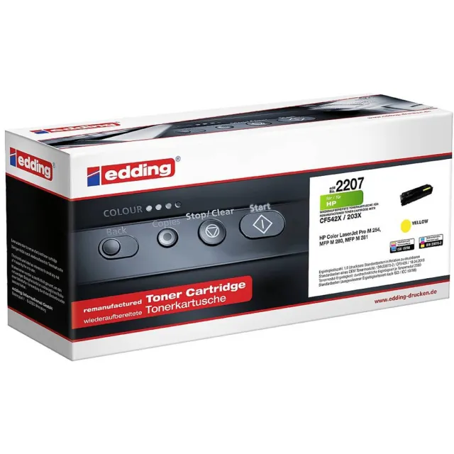 Edding Toner vervangt HP 203X (CF542X) Compatibel Geel 2500 bladzijden EDD-2207 18-2207